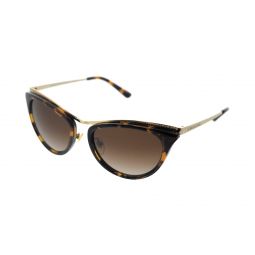 Michael Kors 0MK1065 101413 Gold-Tortoise Cat Eye Sunglasses