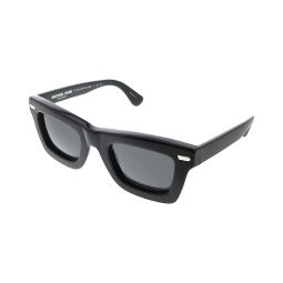 Michael Kors 0MK9043 300587 Central Park Black Rectangular Sunglasses