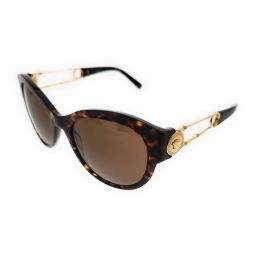 Versace 0VE4389 108/73 Havana Cat Eye Sunglasses