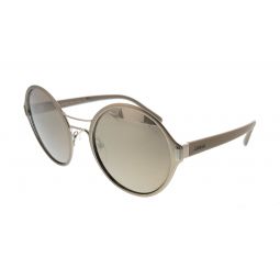 Prada 0PR 57TS 1AP1C0 Silver Round Sunglasses