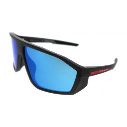 Prada Linea Rossa 0PS 08WS 12C08R Matte Grey Transparent Rectangular Sunglasses