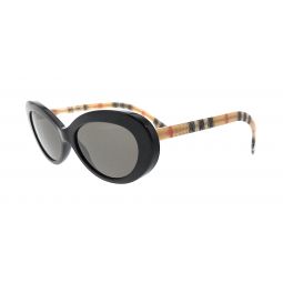 Burberry Black Oval 0BE4278 3757/3 Sunglasses