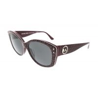 Michael Kors 0MK2175U 392387 Charleston Cateye Merlot Logo Print Sunglasses