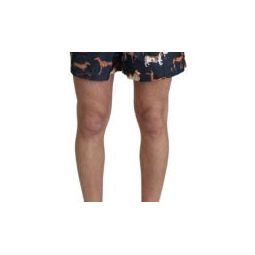Dolce & Gabbana Dog Print Beachwear Shorts