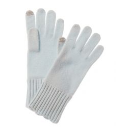 Hannah Rose Bow Trim Cashmere Gloves