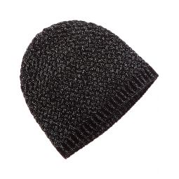 Sofiacashmere Lurex Lattice Stitch Cashmere-Blend Hat