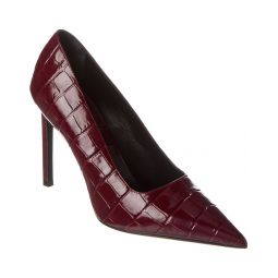 Michael Kors Collection Martine Runway Croc-Embossed Leather Pump