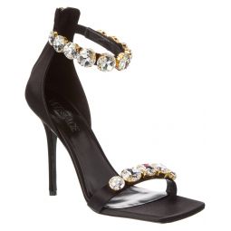 Versace Crystal Satin Sandal