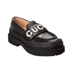 Gucci Logo Leather Loafer