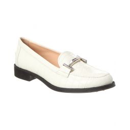 Tod'S Croc-Embossed Leather Loafer