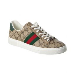 Gucci Ace Gg Supreme Canvas & Leather Sneaker