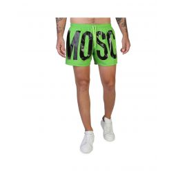 Moschino Solid Colour Swimsuit with Frogs Fastening and Internal Pocket
