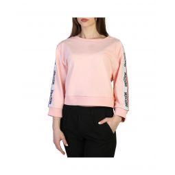 Moschino Cotton Blend Sweatshirt with 3/4 Sleeves