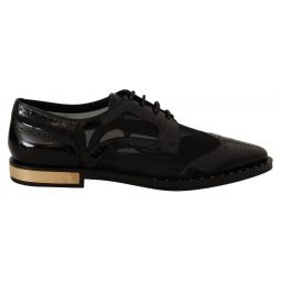 Dolce & Gabbana Leather Sheer Wingtip Shoes