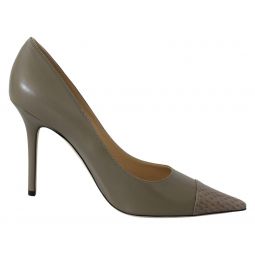 Jimmy Choo Gorgeous Green Leather Pumps