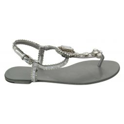Dolce & Gabbana Gorgeous Crystal Flip Flops from Italy