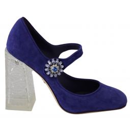 Dolce & Gabbana Gorgeous Suede Crystal Heels