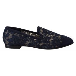 Dolce & Gabbana Floral Lace Slip Ons