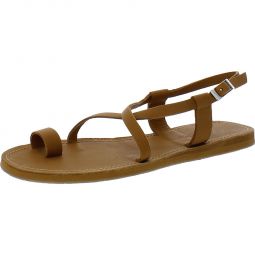 Chantik Womens Leather Toe Loop Slingback Sandals