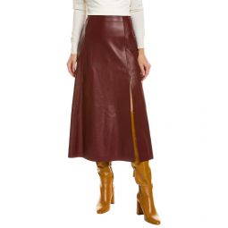 Ferragamo Leather Skirt
