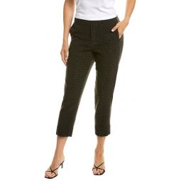 Vince Check Plaid Wool & Cashmere-Blend Easy Pant