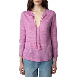 Zadig & Voltaire Amber Linen & Silk-Blend Sweater