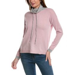Amicale Cashmere Colorblocked Cashmere Sweater