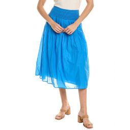 Nation Ltd Yumi Smocked Tiered Midi Skirt
