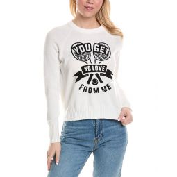 Minnie Rose You Get No Love From Me Cashmere-Blend Sweater