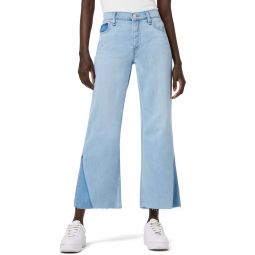 Hudson Jeans Rosie High-Rise Wide Leg Crop Blue Spring Jean