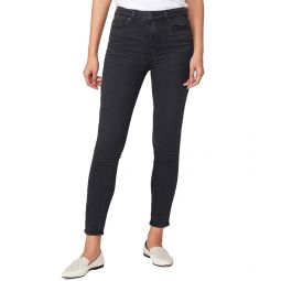 Paige Margot Black Willow Ultra High-Rise Ankle Skinny Jean