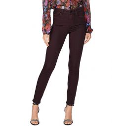 Paige Hoxton Black Cherry High-Rise Ankle Jean
