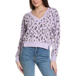 Michael Stars Camila V-Neck Crop Sweatshirt