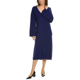 Twinset Bell-Sleeve Wool & Cashmere-Blend Sweaterdress