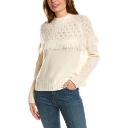Hannah Rose Rosebud Fair Isle Wool & Cashmere-Blend Sweater