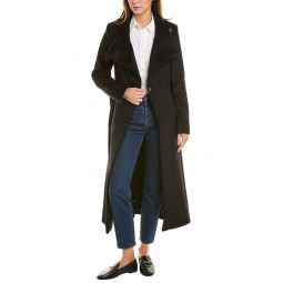 Kenneth Cole New York Belted Maxi Wool-Blend Coat
