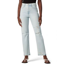 Hudson Jeans Jade High-Rise Straight Loose Fit Aries Jean