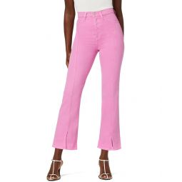 Hudson Jeans Faye Ultra High-Rise Boot Crop Fuchsia Pink Jean