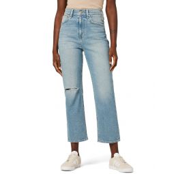 Hudson Jeans Jade High-Rise Straight Loose Fit Crop Paradise Jean