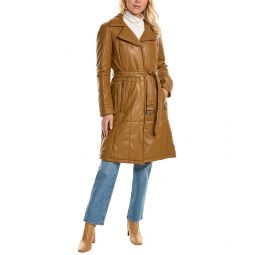 Kenneth Cole Belted Trench Coat