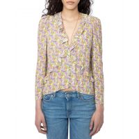Zadig & Voltaire Tresse Crepe Liberty Wings Shirt