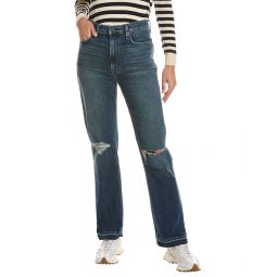 Hudson Jeans Jade High-Rise Seascape Loose Fit Straight Leg Jean