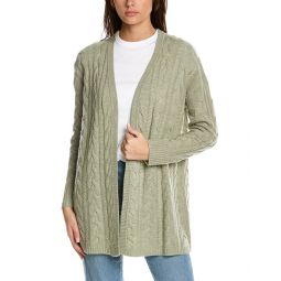 Hannah Rose Riley Cable Wool & Cashmere-Blend Cardigan