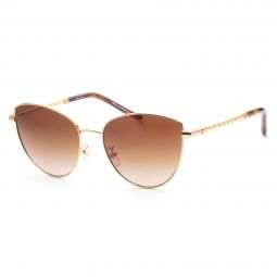 Tory Burch Womens TY6091-330413 Fashion 56mm Shiny Gold Sunglasses