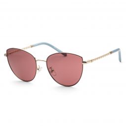 Tory Burch Womens TY6091-332569 Fashion 56mm Shiny Light Gold Sunglasses