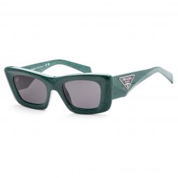 Prada Womens PR-13ZS-16D5S0 Fashion 50mm Green Marble Sunglasses
