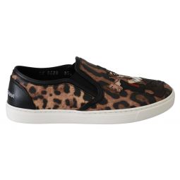 Dolce & Gabbana Leopard Print Slip-On Loafers
