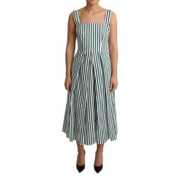 Dolce & Gabbana Striped Cotton A-Line Dress