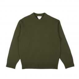BOTTEGA VENETA Green Cashmere Crewneck Pullover Sweater