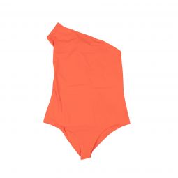 BOTTEGA VENETA Orange One Shoulder Swimsuit